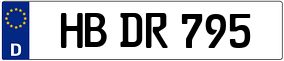 Trailer License Plate
